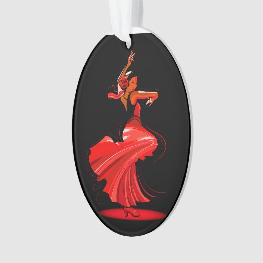 Flamenco Dancer Ornament (Vorderseite)