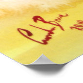 Flamenco dancer painting poster (Ecke)