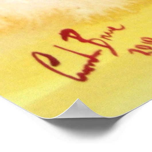 Flamenco dancer painting poster (Ecke)