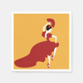 Flamenco Dancer Paper Napkin Serviette (Vorderseite)