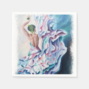 FLAMENCO DANCER PAPIER NAPKINS SERVIETTE