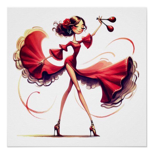 Flamenco Dancer Poster (Vorderseite)