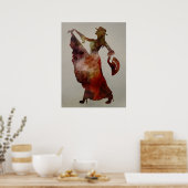 Flamenco Dancer Poster (Küche)