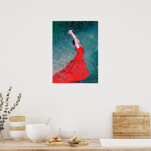 Flamenco Dancer Poster (Küche)