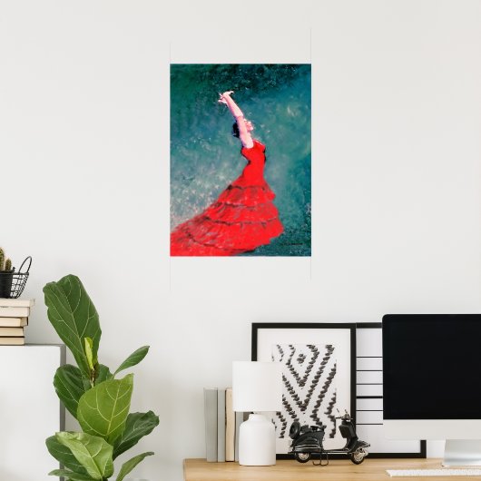 Flamenco Dancer Poster (Heimbüro)