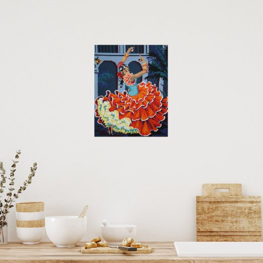 Flamenco Dancer Poster (Küche)