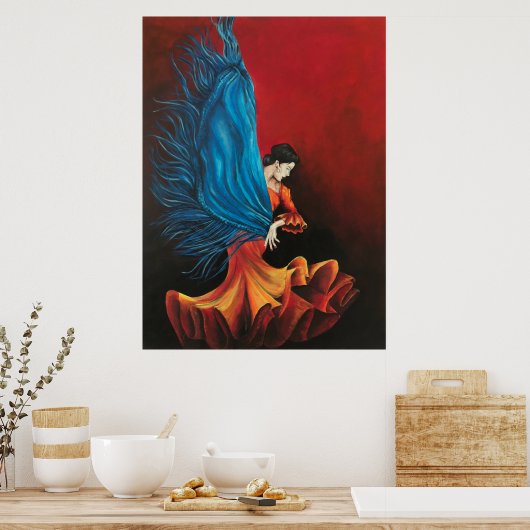Flamenco Dancer Poster (Küche)
