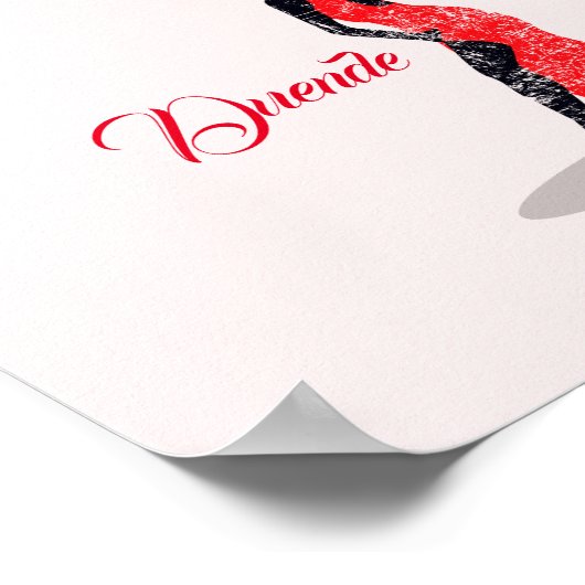 Flamenco Dancer Poster (Ecke)