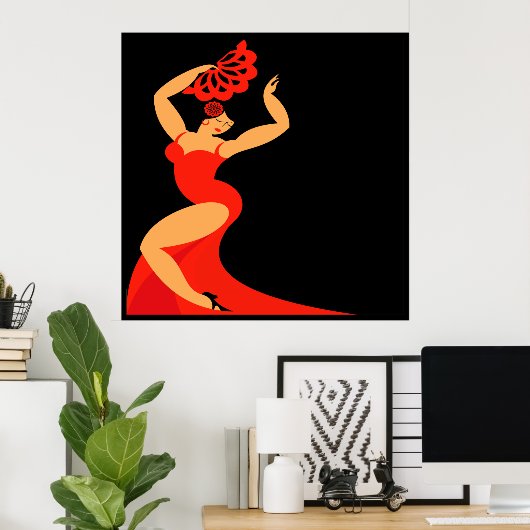 Flamenco Dancer Poster Lg. (Heimbüro)