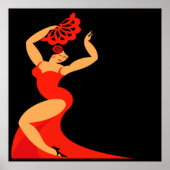 Flamenco Dancer Poster Lg. (Vorne)