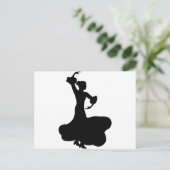 Flamenco Dancer Postkarte (Stehend Vorderseite)