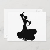 Flamenco Dancer Postkarte (Vorne/Hinten)