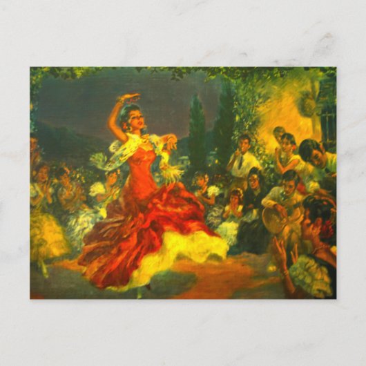 Flamenco Dancer Postkarte (Vorderseite)