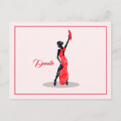 Flamenco Dancer Postkarte (Vorderseite)