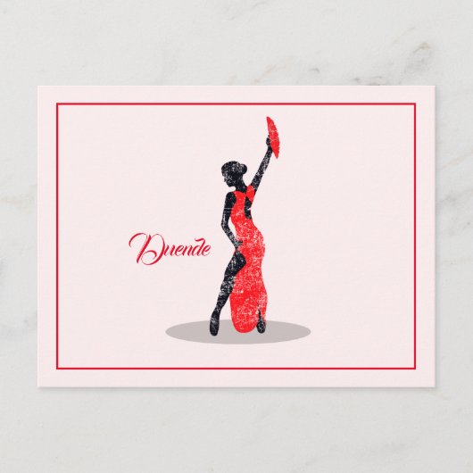 Flamenco Dancer Postkarte (Vorderseite)