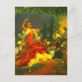 Flamenco Dancer Postkarte (Vorderseite)