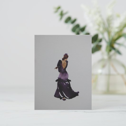 Flamenco Dancer Postkarte (Stehend Vorderseite)