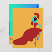 Flamenco Dancer Postkarte (Vorne/Hinten)