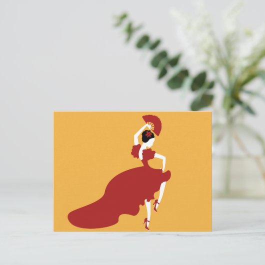 Flamenco Dancer Postkarte (Stehend Vorderseite)
