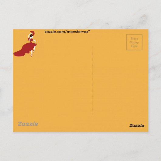 Flamenco Dancer Postkarte (Rückseite)