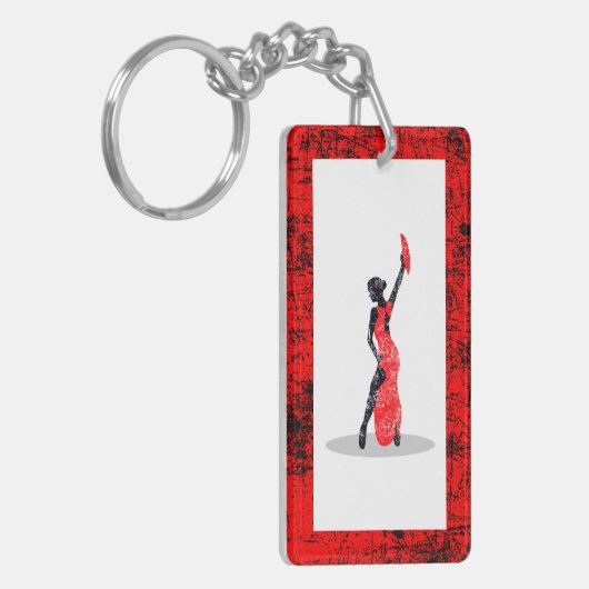 Flamenco Dancer Schlüsselanhänger (Vorderseite links)