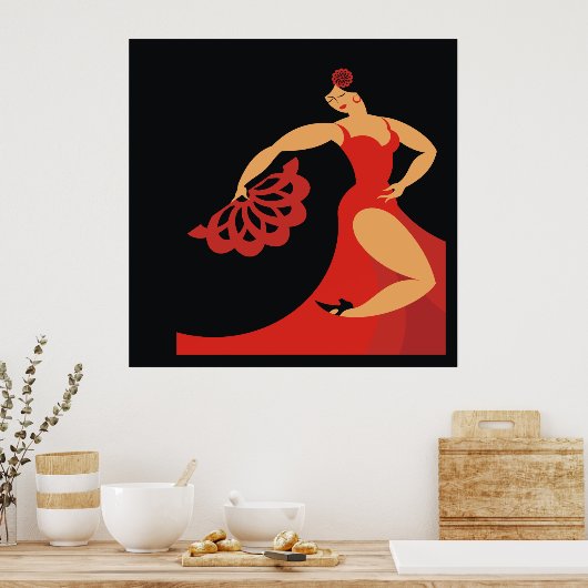 Flamenco Dancer Serie Poster Lg. (Küche)