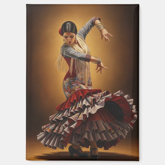 Flamenco Dancer Sevilla Spanien Magnet (Vorderseite)