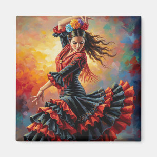 Flamenco Dancer Sevilla Spanien Reisen Magnet