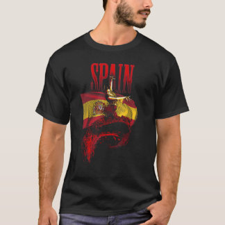 Flamenco Dancer Spanien Flag Spanisches Kulturerbe T-Shirt