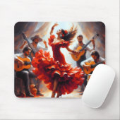 Flamenco Dancer Spanish Music Band Mousepad (Mit Mouse)