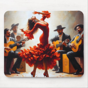Flamenco Dancer Spanish Music Band Mousepad