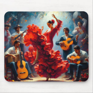 Flamenco Dancer Spanish Music Band Mousepad