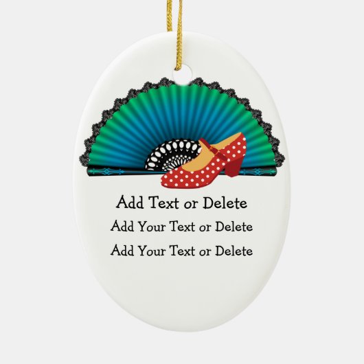 Flamenco Dancer - SRF Keramik Ornament (Hinten)