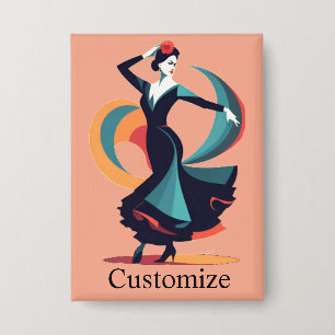 Flamenco Dancer Thunder_Cove Button