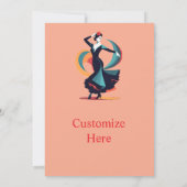 Flamenco Dancer Thunder_Cove Einladung (Rückseite)