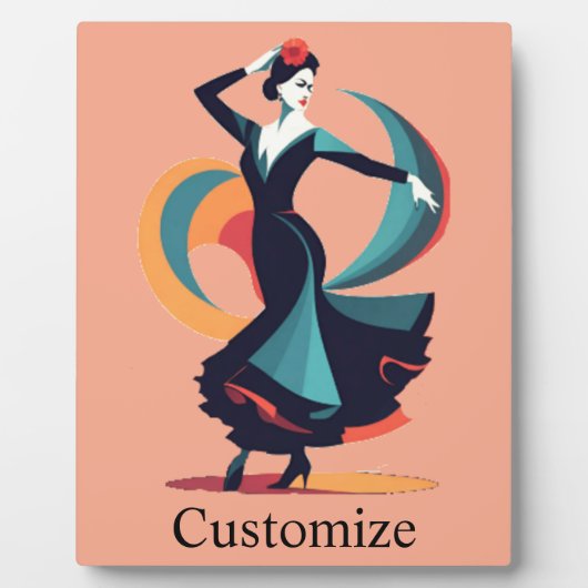 Flamenco Dancer Thunder_Cove Fotoplatte (Vorderseite)
