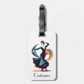 Flamenco Dancer Thunder_Cove Gepäckanhänger (Rückseite vertikal)
