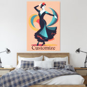 Flamenco Dancer Thunder_Cove Leinwanddruck (Insitu (Schlafzimmer))