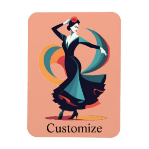 Flamenco Dancer Thunder_Cove Magnet