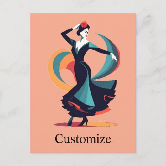 Flamenco Dancer Thunder_Cove Postkarte (Vorderseite)