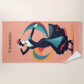 Flamenco Dancer Thunder_Cove Strandtuch (Vorderseite)