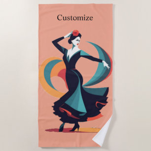 Flamenco Dancer Thunder_Cove Strandtuch