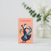 Flamenco Dancer Thunder_Cove Visitenkarte (Stehend Vorderseite)