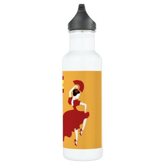 Flamenco Dancer Wasserflasche Edelstahlflasche (Rechts)