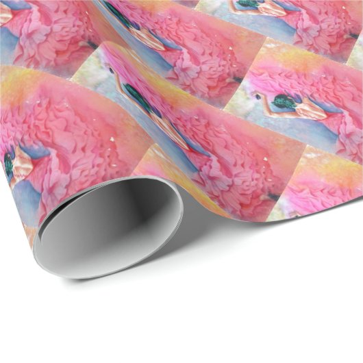 FLAMENCO DANCER WRAPPPAPIER GESCHENKPAPIER (Rolleneckpunkt)