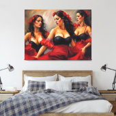 Flamenco Dancers Leinwanddruck (Insitu (Schlafzimmer))