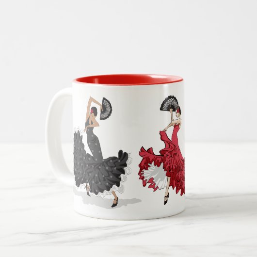 Flamenco Dancers Tasse (Vorderseite Links)