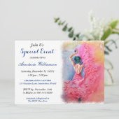 FLAMENCO DANCING PARTY EREIGNIS EINLADUNG (Stehend Vorderseite)