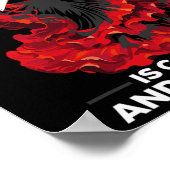 Flamenco Dancing Spanish Dancer Spanien Flamenco D Poster (Ecke)
