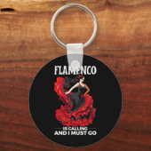 Flamenco Dancing Spanish Dancer Spanien Flamenco D Schlüsselanhänger (Vorderseite)